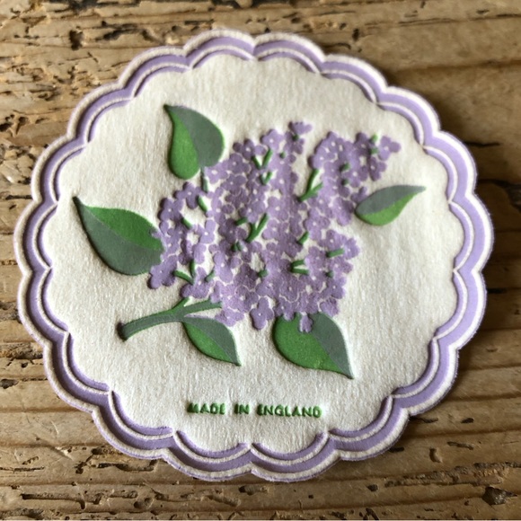 Vintage Lilac Saucermats Paper Coasters FM 260 A Freund-Mayer England Pack of 35 - Picture 5 of 15